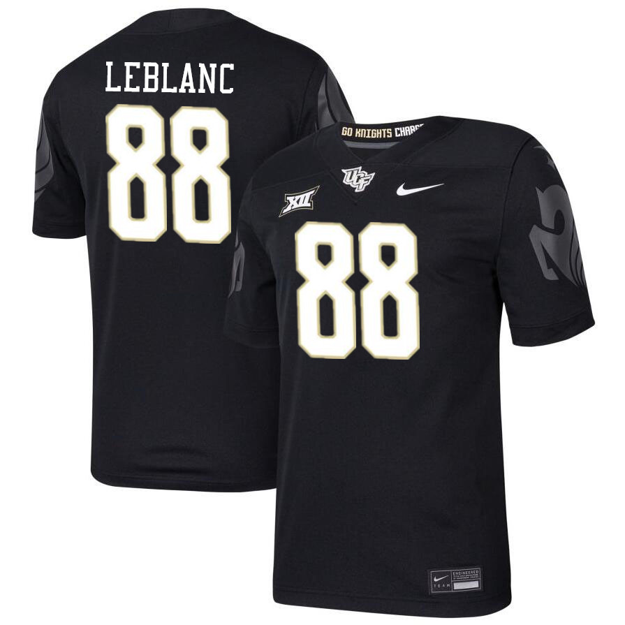 Men #88 Derrick LeBlanc UCF Knights Big 12 Conference College Football Jerseys Stitched-Black